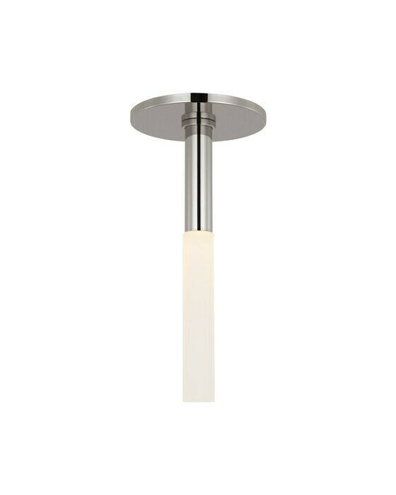 Rousseau Monopoint Flush Mount Polished Nickel