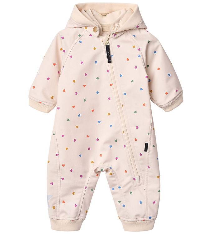 Molo Softshelldragt m. Fleece - Hill - Confetti Rainbow - Molo - 74 - Softshell