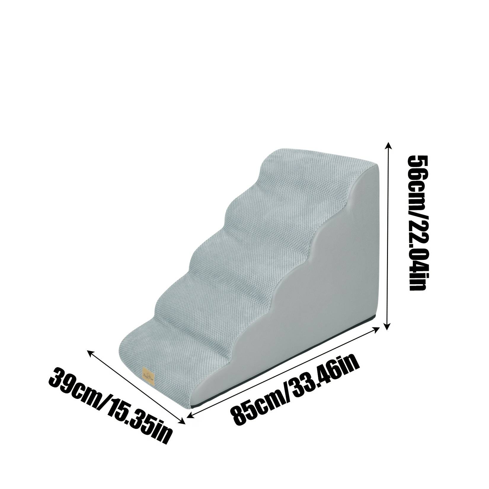 5-step Non-slip Dog Stairs And Ramp, Steps For High Beds And Sofas, Ideal For Small To Medium Dogs, Soft Polyester Fiber