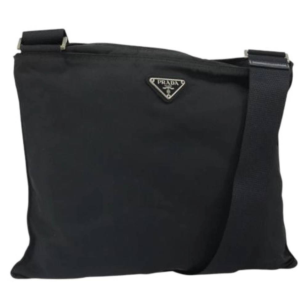 Prada Vintage Pre-owned Nylon Cross Body Bag - Vintage - Dame - Sort - ONE SIZE - Nylon