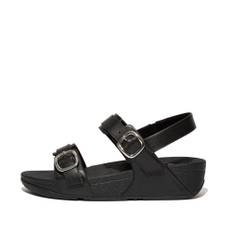 Fit Flop damesandal Lulu adjustable sandal, læder - Sort