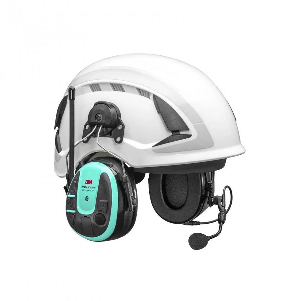 3M™ PELTOR™ WS™ ALERT™ XP+ app, mintgrøn headset til hjelmmontering, MultiPoint Bluetooth