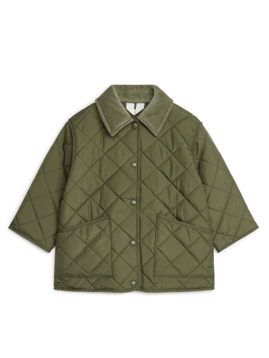 ARKET Quilted Jacket -Green, 116