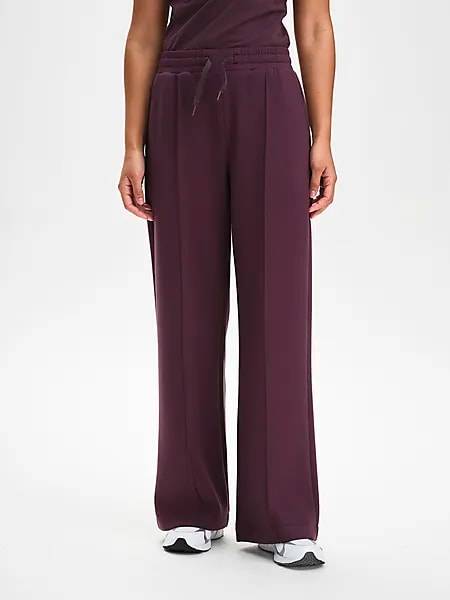 Soc W Soft Scuba Pant Sportswear Mauve Wine - Large
