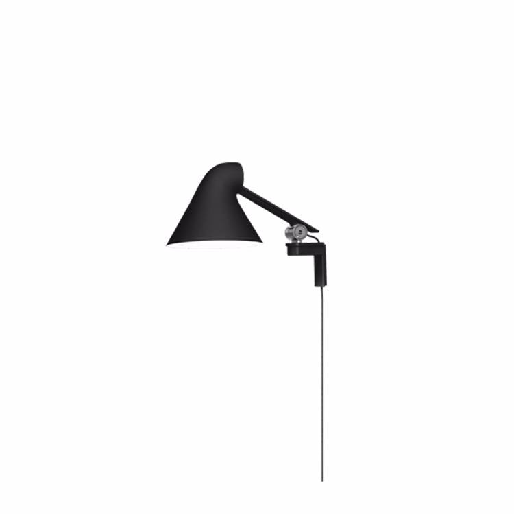 Louis Poulsen NJP Væglampe 10W LED 2700K Black Kort Arm