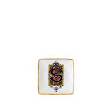 Versace - Alphabet Plate S - 12 cm - Uppläggningsfat - Vit