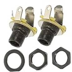 UPKOCH 2St Input Jack Guitar Accessories Guitar Jack Sockets Output Jack För Gitarruttag Plugs Input Jack Uttagsutgångar För Gitarr