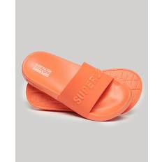 Superdry Damen Vegane Code Logo Badesandalen Orange - Größe: L