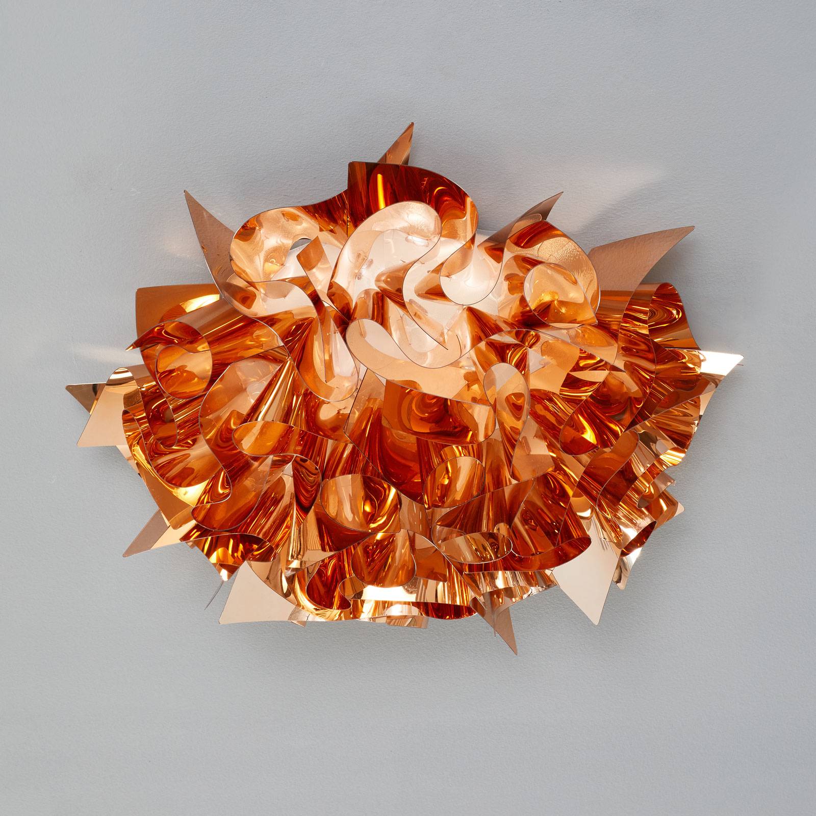 Slamp Design taklampa VELI, dimbar, Koppar, Vardagsrum / matsal, Syntetmaterial, Design, Taklampa