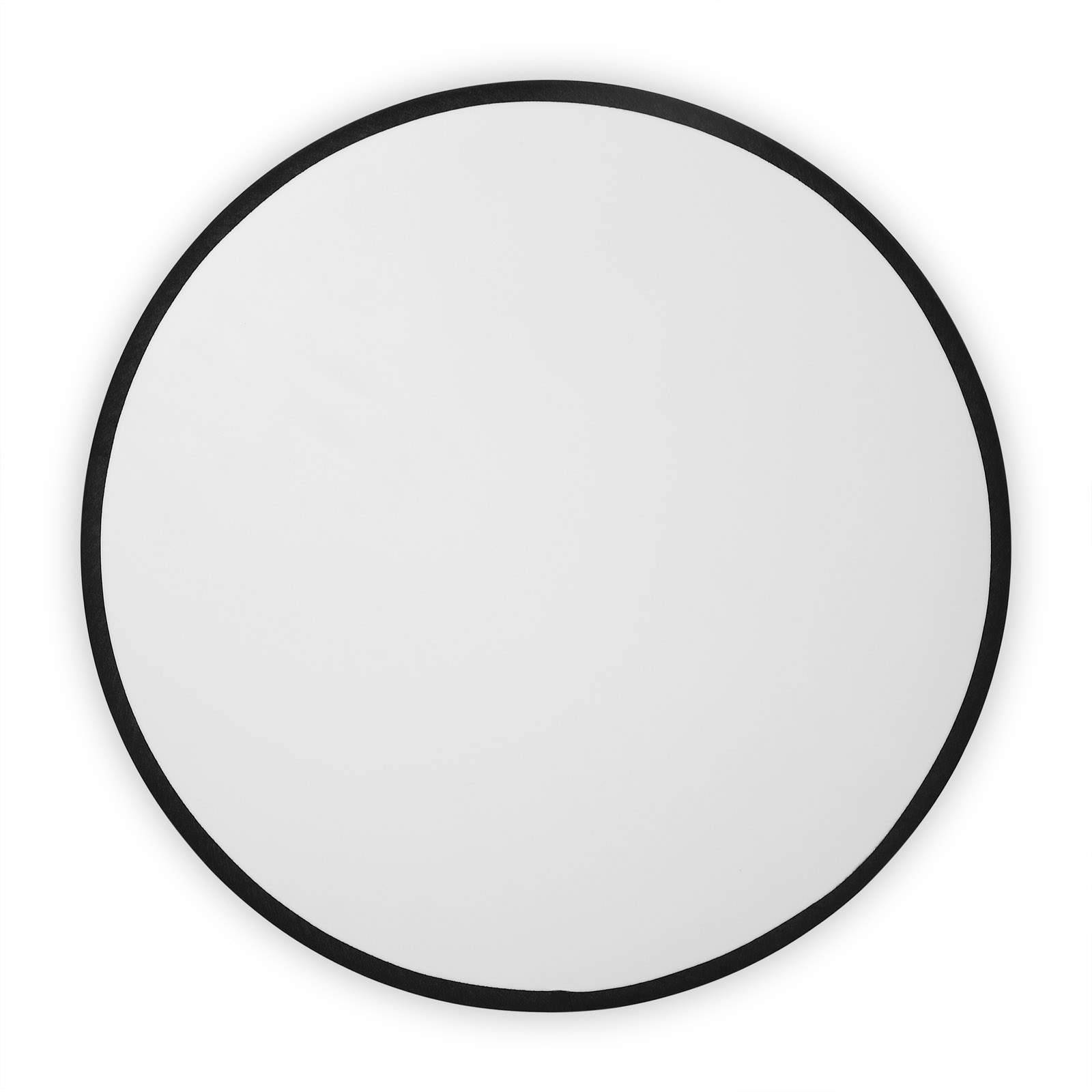 Svart tygtaklampa, 30 cm – E27-sockel, bländfri