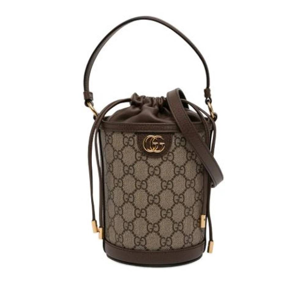 Gucci Vintage Pre-owned Vintage Bucket Bag - Vintage - Dame - Beige - ONE SIZE - Uld