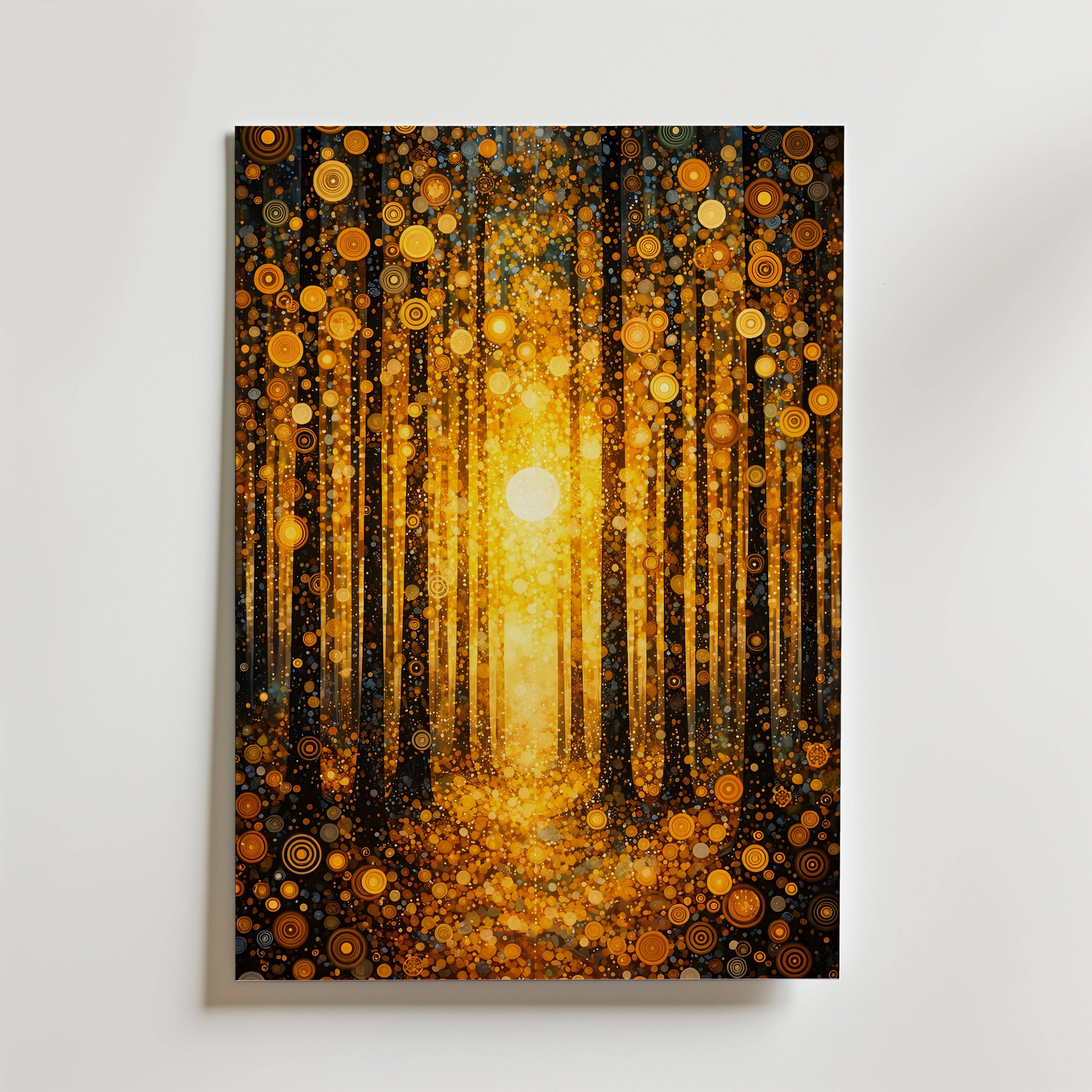 Gustav Klimt Golden Forest Radiance Poster - Fine Art Poster 70x100 cm Utan passepartout
