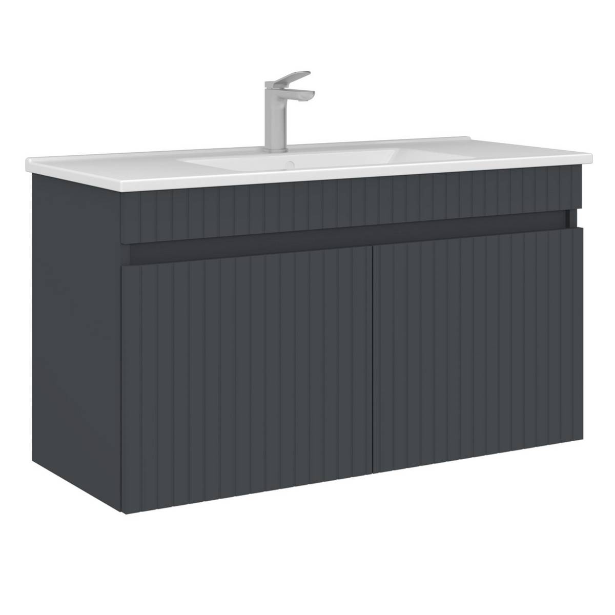 Norda Design Badrumsskåp med handfat Tivoli 100 45 x 100 x 57 cm