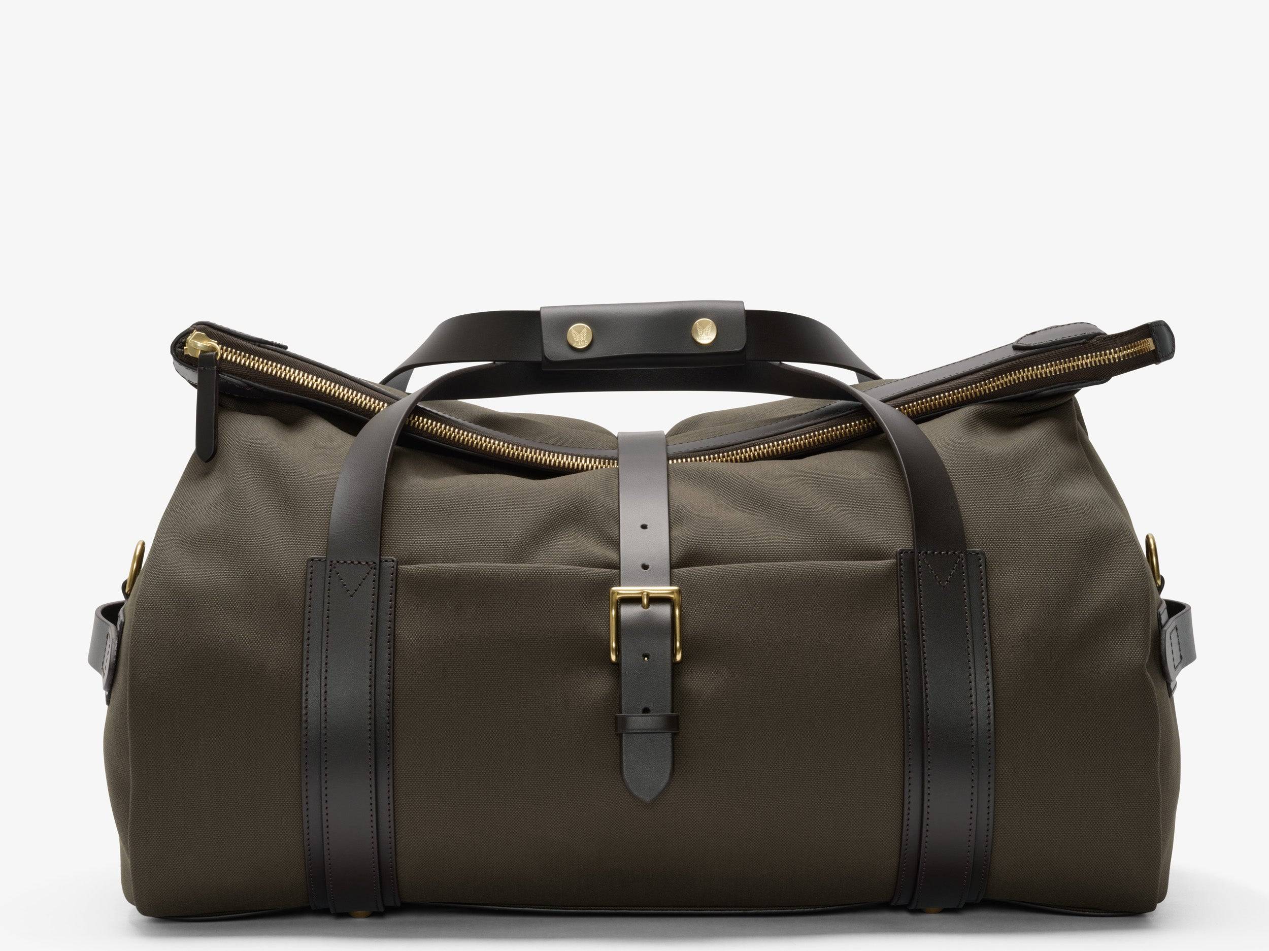 M/S Explorer – Army/Dark Brown - 80% cotton & nylon canvas / 20% full-grain bridle leather / Army Canvas / 4202.92