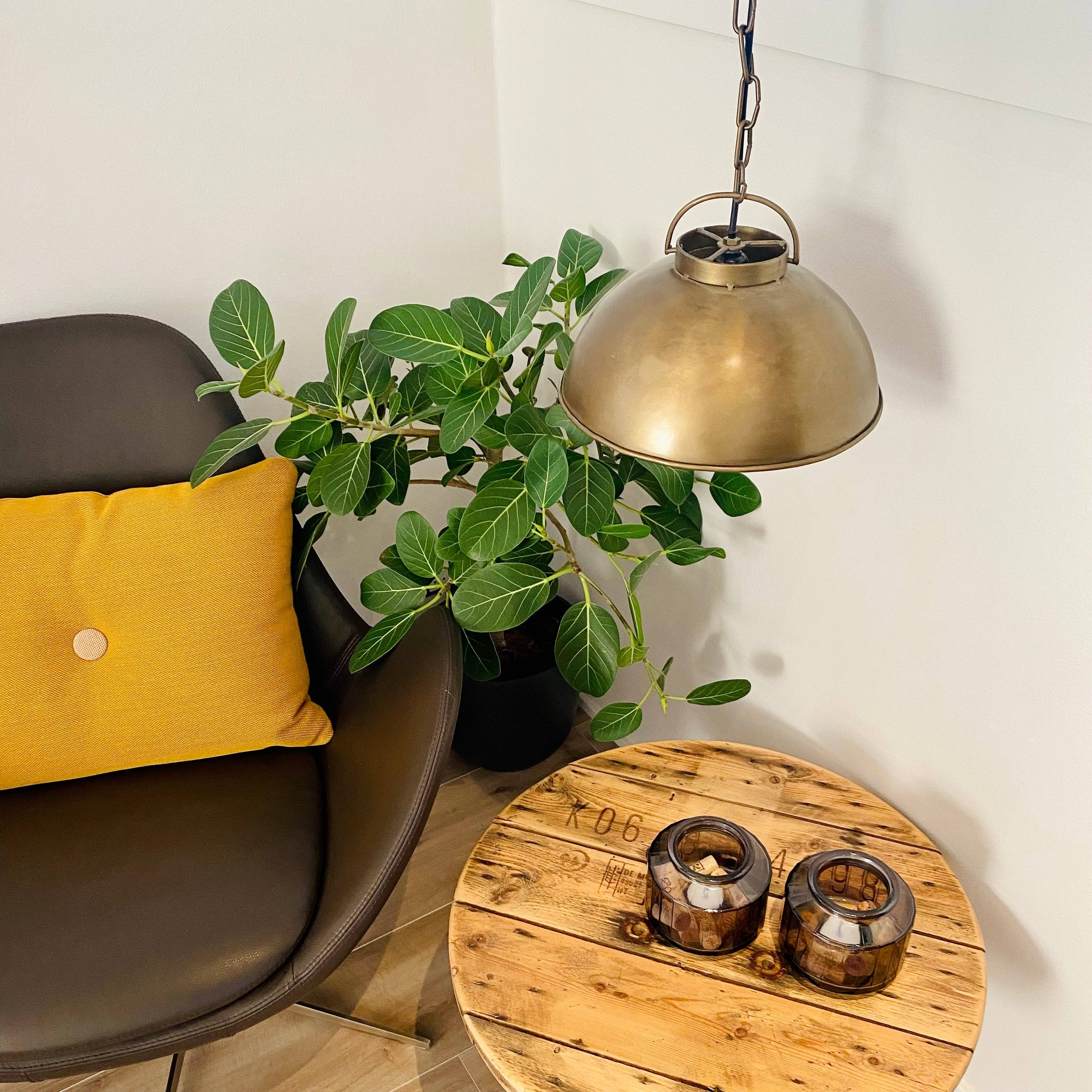Lille Lampe | Antik Messing | Interiør.