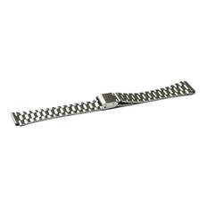 Casio F91W F84 F105 F108 A158 A159 A168 A169 B650 AQ230 Compatible Stainless Steel Belt 3LINK 18mm ca-s3 (Silver) silver