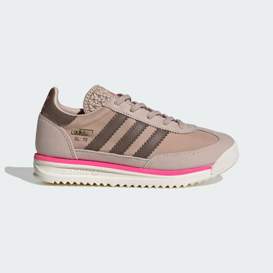 SL 72 RS Elastic Laces Skor Barn - Wonder Taupe / Earth Strata / Lucid Pink - 33