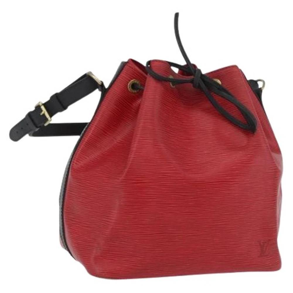 Louis Vuitton Vintage Pre-owned Vintage Bucket Bag - Vintage - Dame - Rød - ONE SIZE - Læder