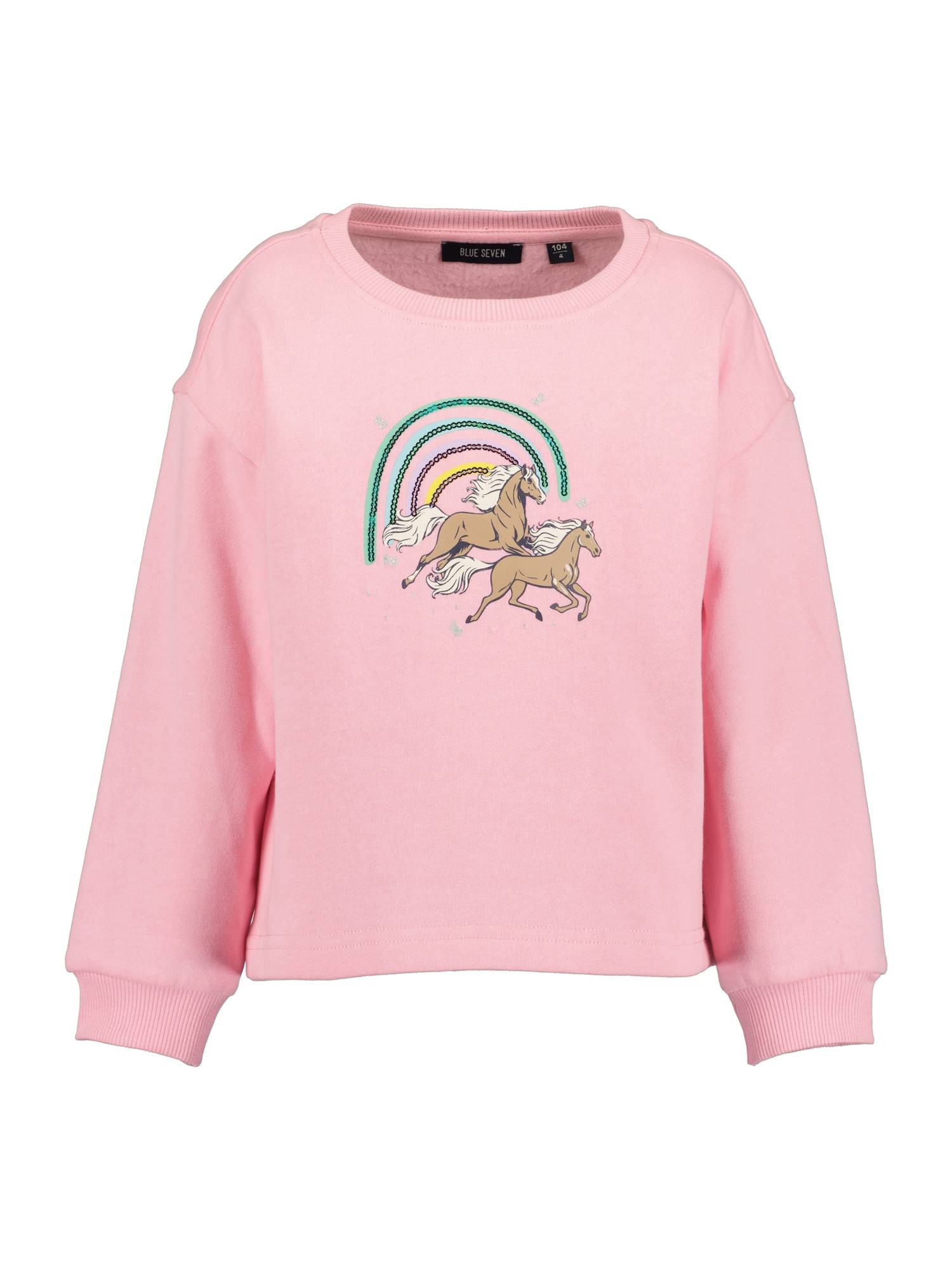 BLUE SEVEN Sweatshirt ljusbrun / gul / mint / rosa