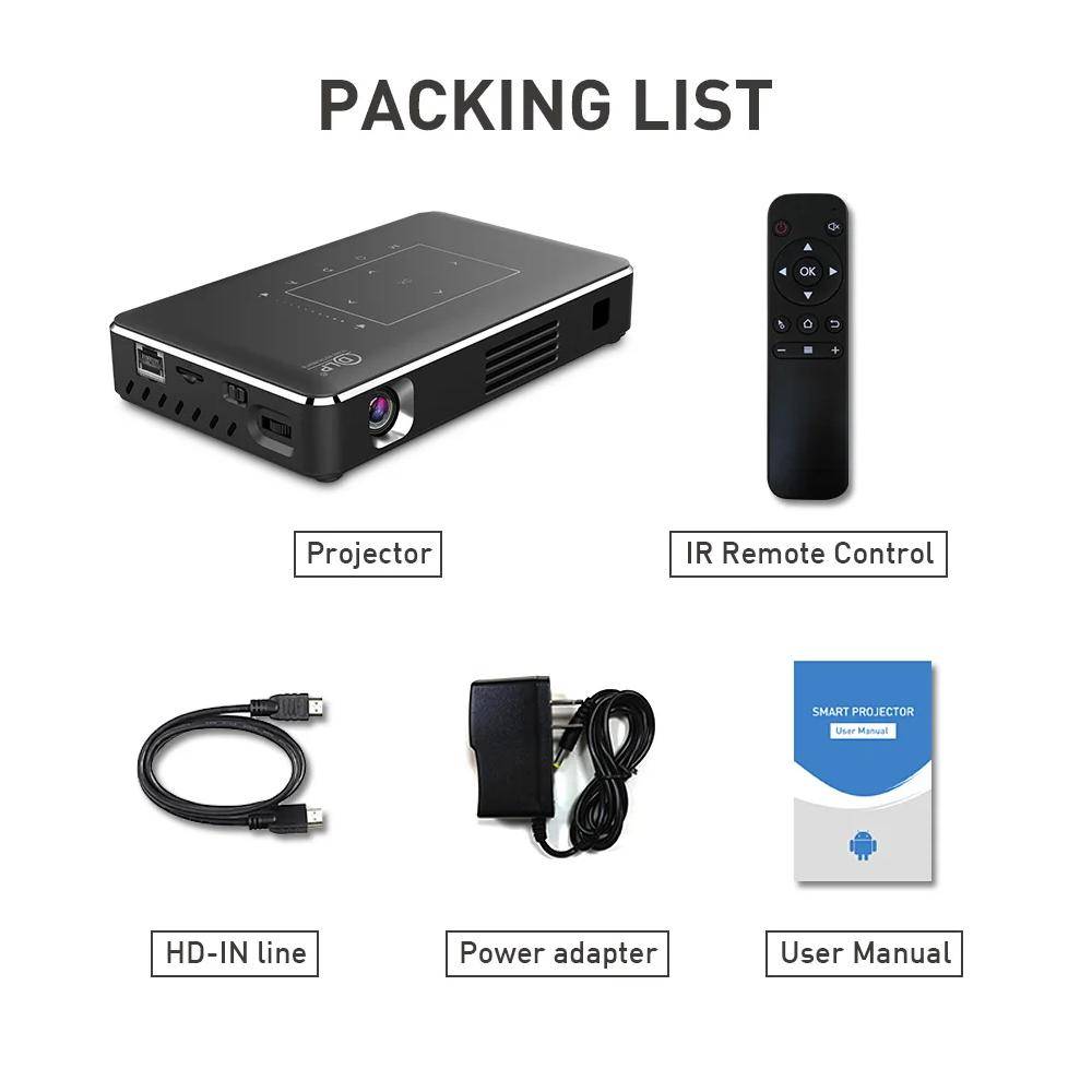 New Vivicine P10 Android Smart Wifi Portable Mini LED DLP Projector