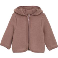 Huttelihut Jacket Ears Wool Fleece Str 104 - Burlwood Fleece Merino Uld hos Magasin