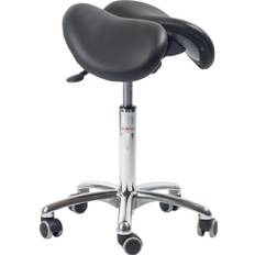 Echo Sadelstol, Sort, Læder, 54-73 cm, Alu