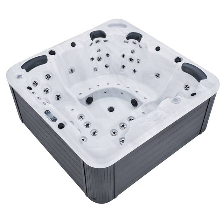 Neptun Resarø - Black Edition - Udespa - 229 x 229 cm - m. WiFi og Lydanlæg Sterling Silver