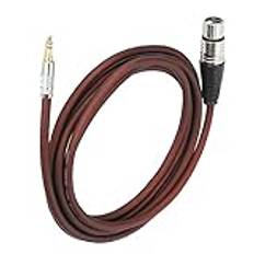 XLR Female To 3.5Mm Stereo Microphone Cable, XLR To 1/8 Inch Cable, 3.5Mm To XLR Female Connector Adapter, XLR Female To Mini Jack Connector for Computer (JD6020)