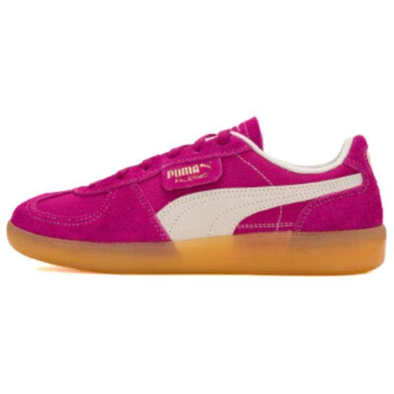PUMA Palermo Vintage Unisex Komfort Mångsidiga Slitstarka Låga Träningsskor Röd Lila 396841-07 cm pink