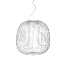 Foscarini - Spokes 2 Pendellampa, Vit, Ej dimbar LED-lampa, Kabel 340 cm - Pendellamper - Garcia Cumini - Hvid