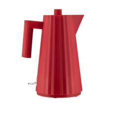 Alessi - Plissé Electric Water-Kettle Red - Elkedler - Michele De Lucchi - RØD