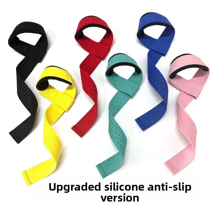 Power Grip Fitness Pull Force Pull-up Dumbbell Anti-slip Wrist Wear-resistant Pull Strap Pack of 2 svart