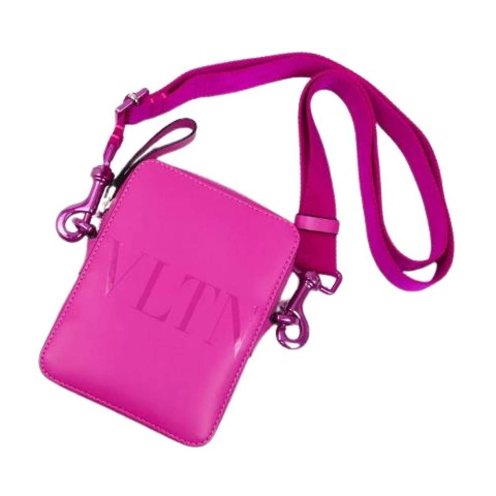 Valentino Vintage Pre-owned Vltn Lille Crossbody Skuldertaske - Vintage - Dame - Lyserød - ONE SIZE - Uld