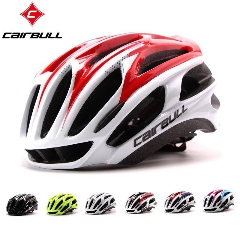MTB 2 cykelhjelm hvid / rød st: voksen - Outlet vare Easylight.dk