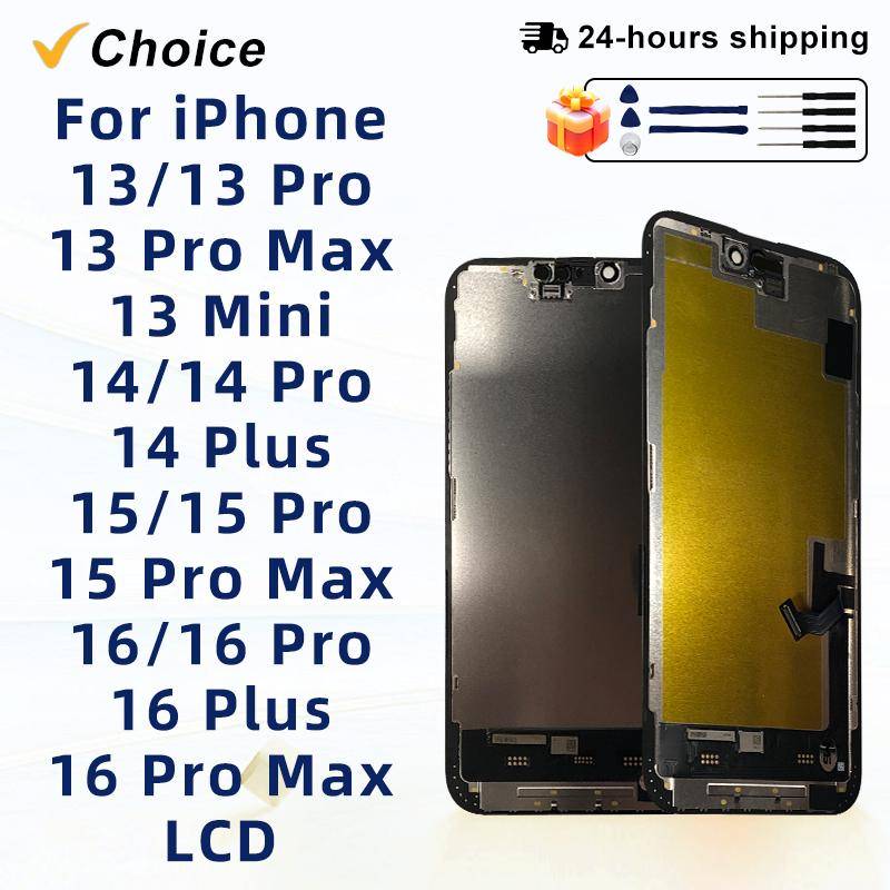 OLED 16 LCD För iPhone X XS XR 11 12 13 Pro Skärm För INCELL 16 Pro Max Display 12 Mini För iPhone 14 Plus 15 pro Pekskärm 1