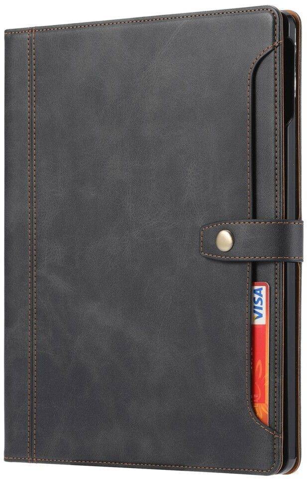 Trolsk Pungcover Læderimitation med Apple Pencil-plads (iPad Pro 13) - Sort.