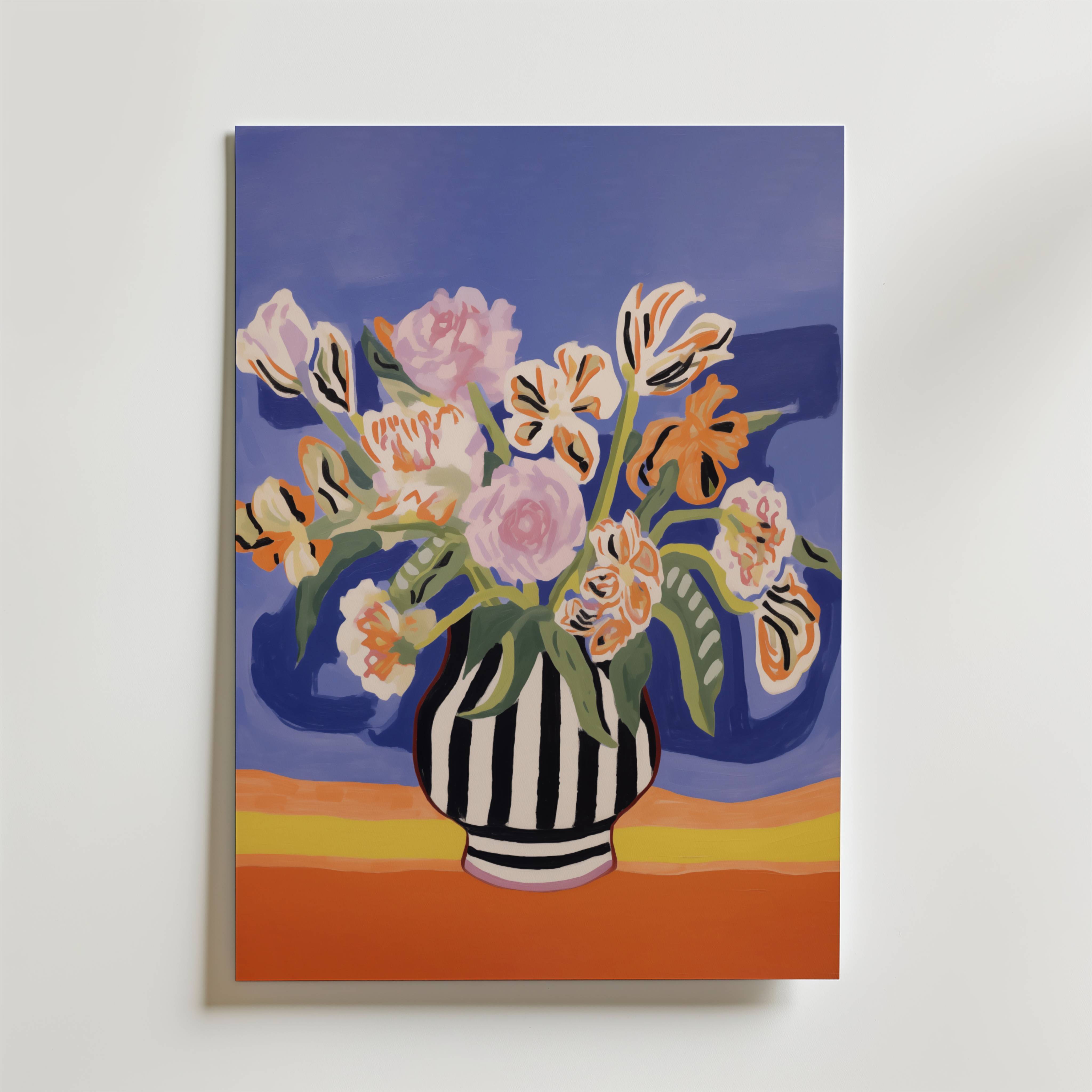 Vivid Bloom Poster - Premium Canvas 21x30 cm
