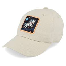 Unicorns - Beige unconstructed Keps - Kids Toddler Space Unicorn Stone Dad Cap @ Hatstore