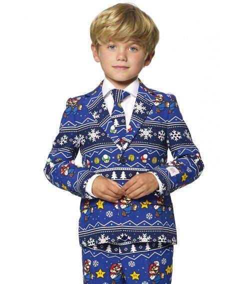 OppoSuit Merry Mario jakkesæt, dreng