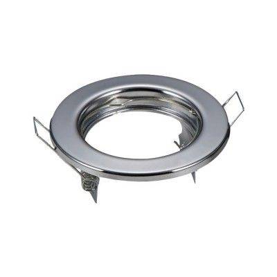 2-pack MR16/GU10 Downlight-kit - Utan ljuskälla, krom, Hål: Ø6,5 cm, Mått: Ø8 cm - Fatning : GU10