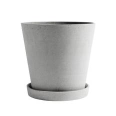 HAY Flowerpot with Saucer - XXL - Grey