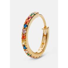 Maanesten - Nubia Big Color Earring - Ørering - Goldplated - 18 mm