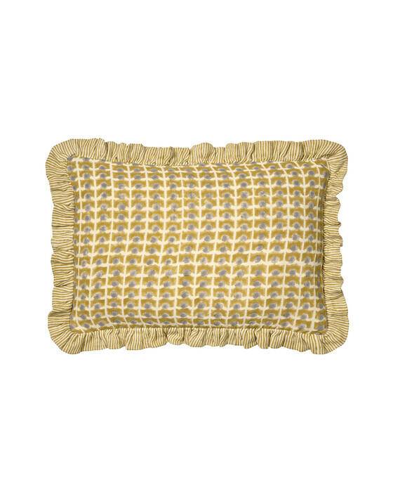 Classic Collection Kuddfodral ripple gul OUTLET - Gul (L: 60 x B: 40 cm)