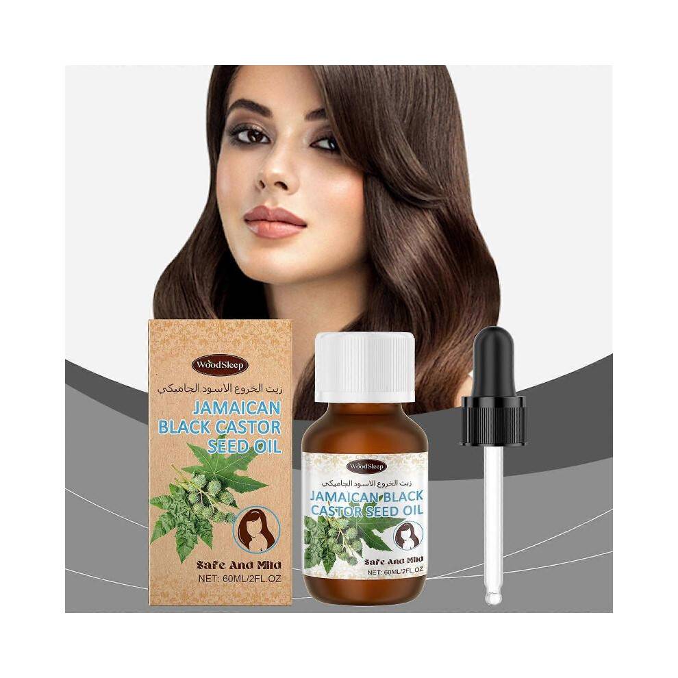(3pcs) Jamaican Black Castor Seed Oil for Hair Growth, Natural Organic Castor Oil Cold Pressed, Hair Care Oil, Nourishes & Hydrates Hair