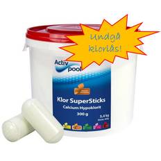 Hurtigklor SuperSticks 300g, Calciumhypochlorit 5,4 kg - PoolOasen