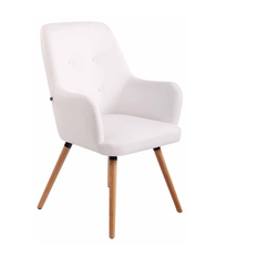 Lounger Aarhus imitation leather natura white