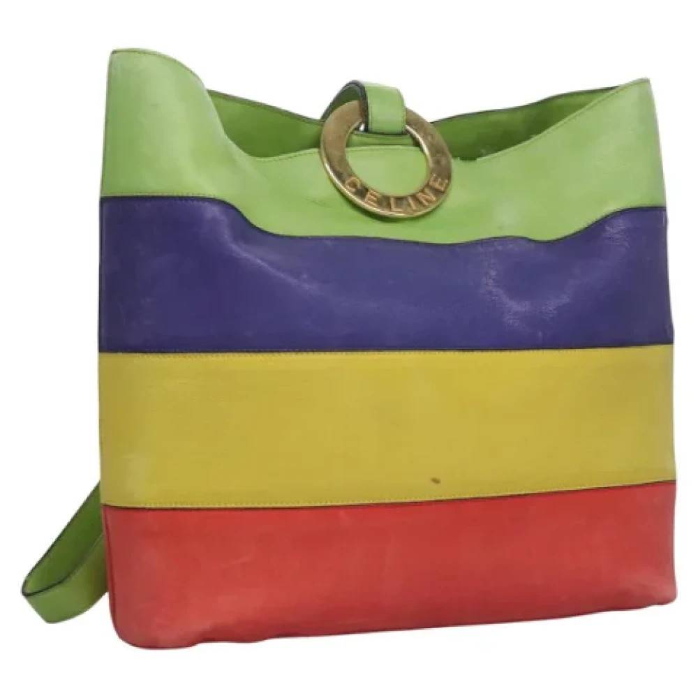 Celine Vintage Pre-owned Laeder celine-tasker - Vintage - Dame - Flerfarvet - ONE SIZE - Uld