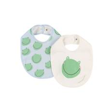 Set Of 2 Printed Cotton Bibs