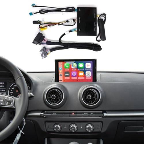 Road Top trådlös Carplay Android Auto för Audi A3 2013-2018 år, Carplay Retrofit Kit dekoder, Stöd Siri spegellänk, Reverse kamera, Navigering