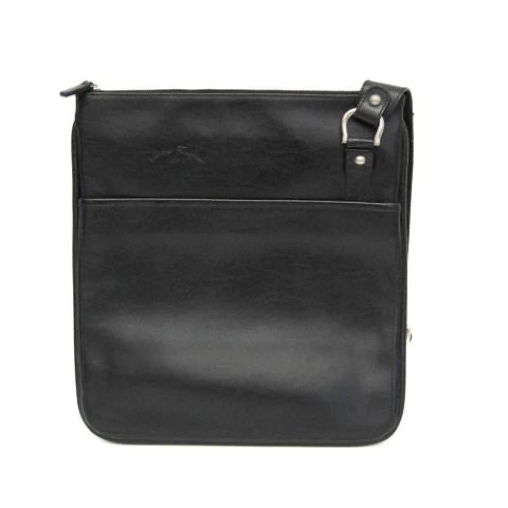 Salvatore Ferragamo Pre-owned Pre-owned Au-24 6017 Skuldertaske - Vintage - Herre - Sort - ONE SIZE - Uld